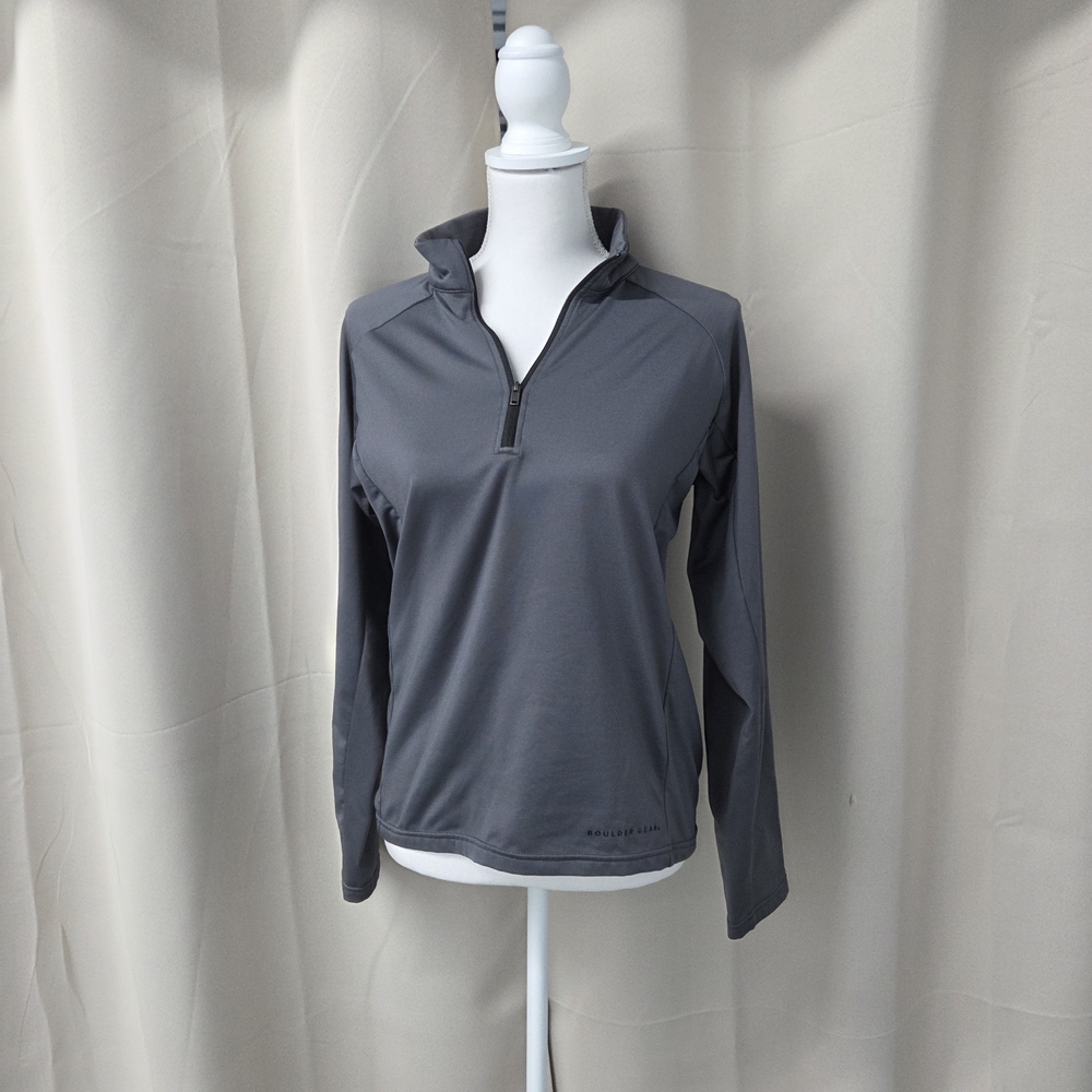 Gray Quarter-Zip Pullover - image 1